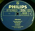 1971 Silberbart 12-33 "4 times sound razing" (DE: Philips 6305 095). - Plattenetikette Seite A