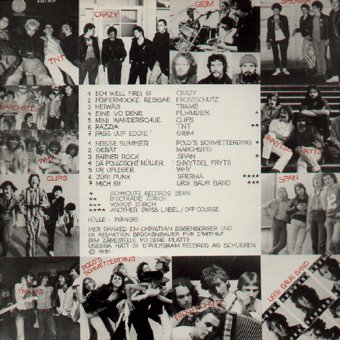 1981.04 verschiedene Interpreten 12-33 "Dialäckt Rock" (DE: Vertigo / Polygram 6367 019). - Rückseite