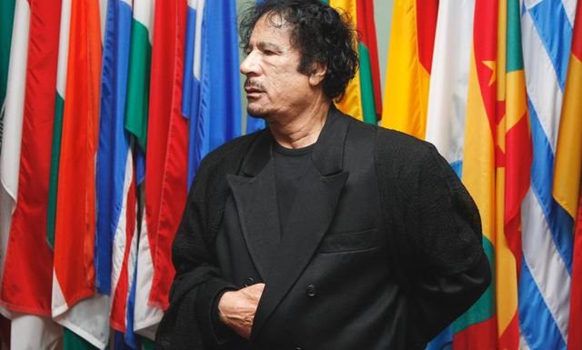 Muammar al-Gaddafi im September 2009 bei den Vereinten Nationen in New York