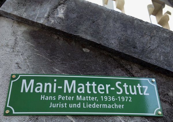 Mani Matter-Stutz in Bern als Verbindung zwischen Schüttestrasse und Rathausplatz