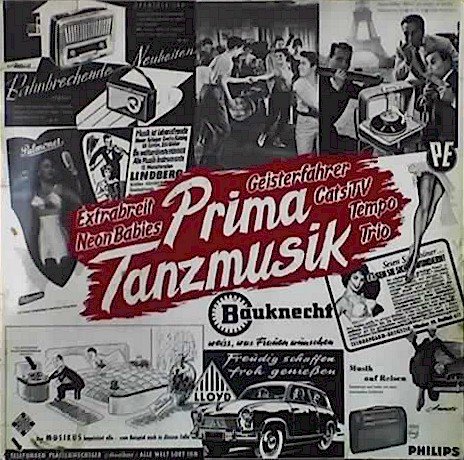 Vorderseite der 1981 verschiedene Interpreten 12" LP Prima Tanzmusik (DE: Reflektor Z / Metronome 0040.234)