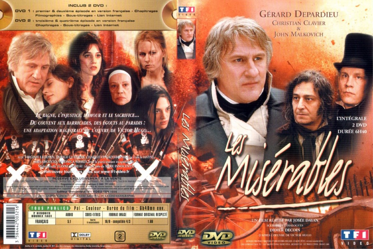 DVD-Hülle Les misérables