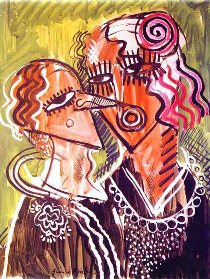1924-1927 Francis Picabia Bild CarnavalLackfarbe auf Leinwand