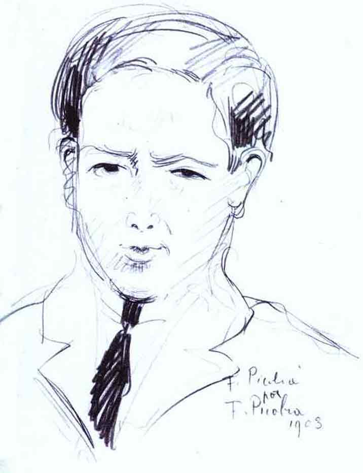1903 Francis Picabia Bild F. Picabia par F. PicabiaZeichenstift auf Papier