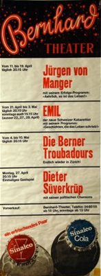 1970.05.04 Zürich, Bernhard Theater