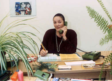 Domenica Niehoff 1991 als Sozialarbeiterin