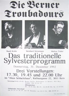 Konzertplakat 31. Dezember 1992