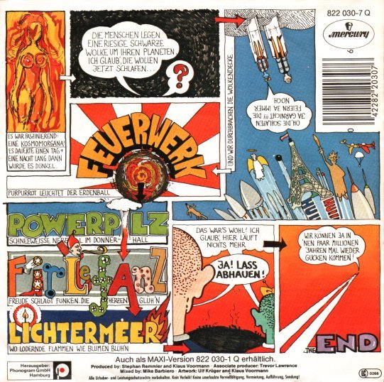1984 Stephan und Nina 7-45 "Feuerwerk" (DE: Mercury / Phonogram 822 030-7 Q). - Rückseite