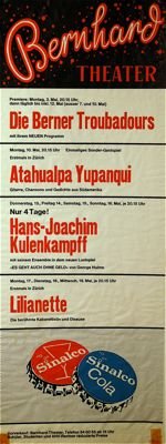 1971.05.03 Zürich, Bernhard Theater