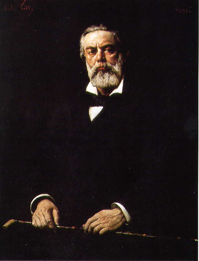 Gemälde Jules Vallès (48-jährig, etwa 1880) von Gill. - Paris, Musée de la Ville