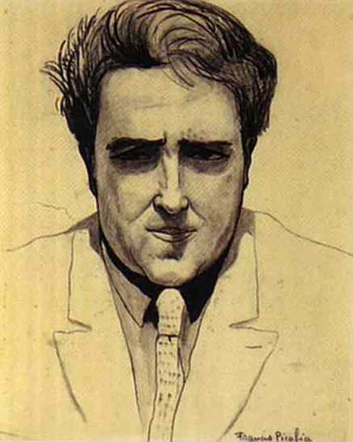 1923 Francis Picabia Bild Self portraitTinte auf Papier