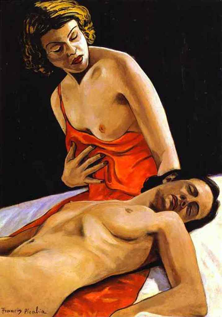 1941 Francis Picabia Bild Deux nusÖl auf Karton