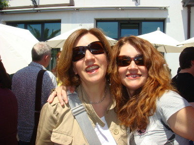 Betty Legler und Sina zu Sommeranfang 2008