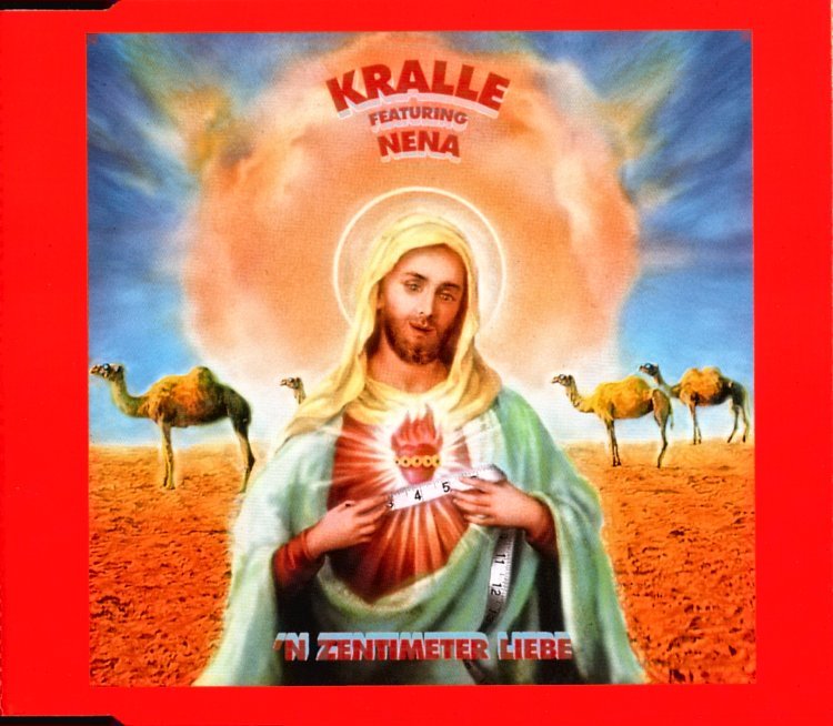 1993 Kralle featuring Nena CDS "'n Zentimeter Liebe" (DE promo: Ariola / BMG 74321 15312 2). - Vorderseite