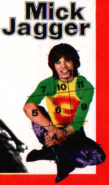 Mick Jagger als Bravo-Starschnitt 1971
