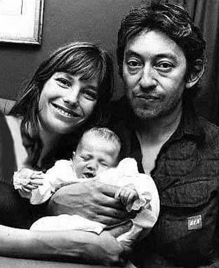 Jane Birkin, Charlotte Gainsbourg und Serge Gainsbourg