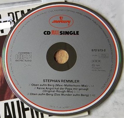 1989 Stephan Remmler CDS "Oben auf'm Berg" (DE: Mercury / Phonogram 872 573-2). - CD