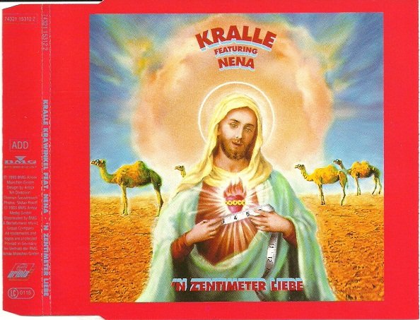 1993 Kralle featuring Nena CDS "'n Zentimeter Liebe" (DE promo: Ariola / BMG 74321 15312 2). - Einleger