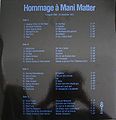 1992 verschiedene Interpreten CD Matter Rock (CH: Zytglogge ZYT 505). - Rückseite