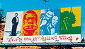 Three Ball Charlie auf einem von John Van Hamersveld und Norman Seeff gestalteten Werbeplakat für das Rolling Stones-Album Exile on Main St (1972), Grösse: 27.5" x 20.5"