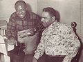 Rufus Thomas und Sax Kari bei WDIA in den 1950er Jahren
