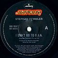 1987 Stephan Remmler 7-45 "I don't go to USA" (AU: Mercury / Polygram 888 659-7). - Plattenetikette Seite A ("Marketed in Australasia")