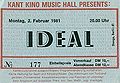 1981.02.02 Berlin, Kant Kino Music Hall