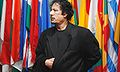 Muammar al-Gaddafi im September 2009 bei den Vereinten Nationen in New York