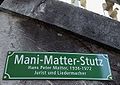 Mani Matter-Stutz in Bern als Verbindung zwischen Schüttestrasse und Rathausplatz