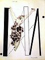 1922 Francis Picabia Bild L'aile Tinte, Zeichenstift und Wasserfarbe auf Papier