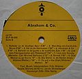Etikette 1973 Jacob Stickelberger, Fritz Widmer LP "Abraham und Co." (CH: Zytglogge ZYT 23)