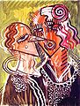 1924-1927 Francis Picabia Bild Carnaval Lackfarbe auf Leinwand