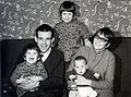 Familie Matter 1967 in Cambrisge: Meret, Mani, Sibyl, Ueli und Joy