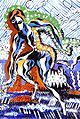 1923 Francis Picabia Bild Lever du soleil Chinesische Tusche auf Papier