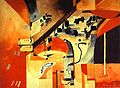 1913 Francis Picabia Bild La ville de New York aperçue à travers le corps Gouache, Wasserfarbe, Zeichenstift und Tusche auf Papier