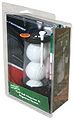 Der Golfballspender "3-Ball Charlie" mit Verpackung