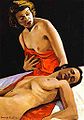 1941 Francis Picabia Bild Deux nus Öl auf Karton