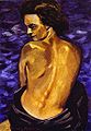 1940 Francis Picabia Bild Nu de dos, fond mer Öl auf Holz