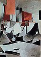 1913 Francis Picabia Bild Danseuse étoile sur un Transatlantique Wasserfarbe auf Papier