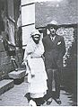 Edith Follet und Louis-Ferdinand Destouches am 10. August 1919 bei ihrer Heirat in Quintin