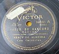 1940.12 Aracy de Almeida com orchestra 10-78 "Passo do kangurú" (BR: Victor / RCA Victor Brasileira 34692). - Plattenetikette Seite A