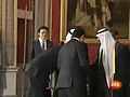 Barack Obama verbeugt sich vor König Abdullah Al Saud von Saudi-Arabien