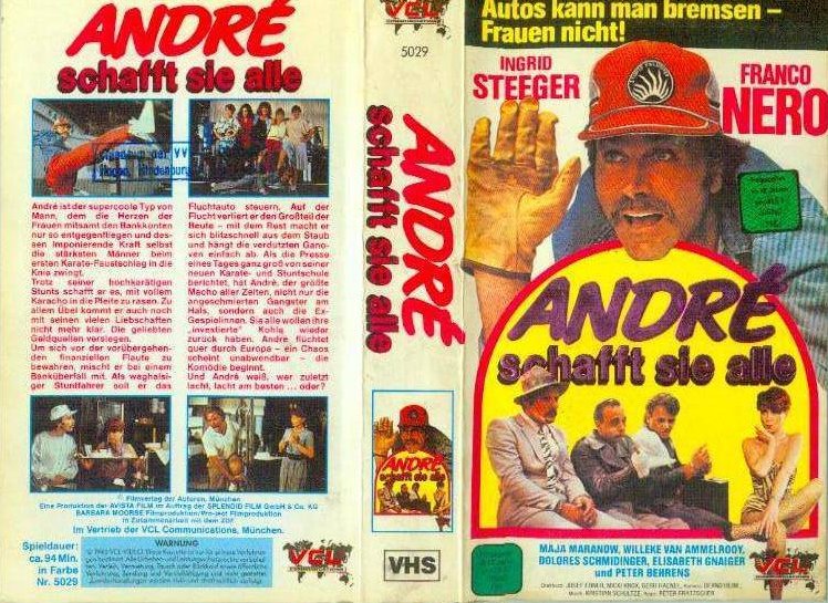 VHS-Kassette André schafft sie alle mit Rückseite