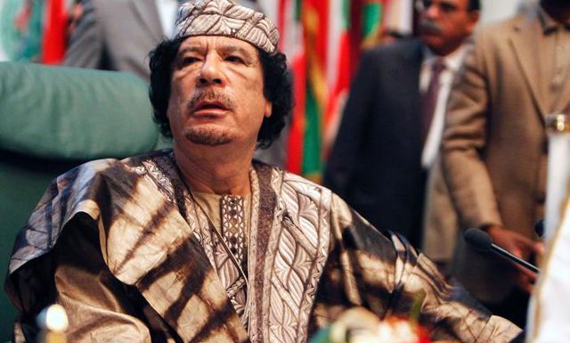 Muammar al-Gaddafi Ende März 2010 bei einem Treffen der Arabischen Liga